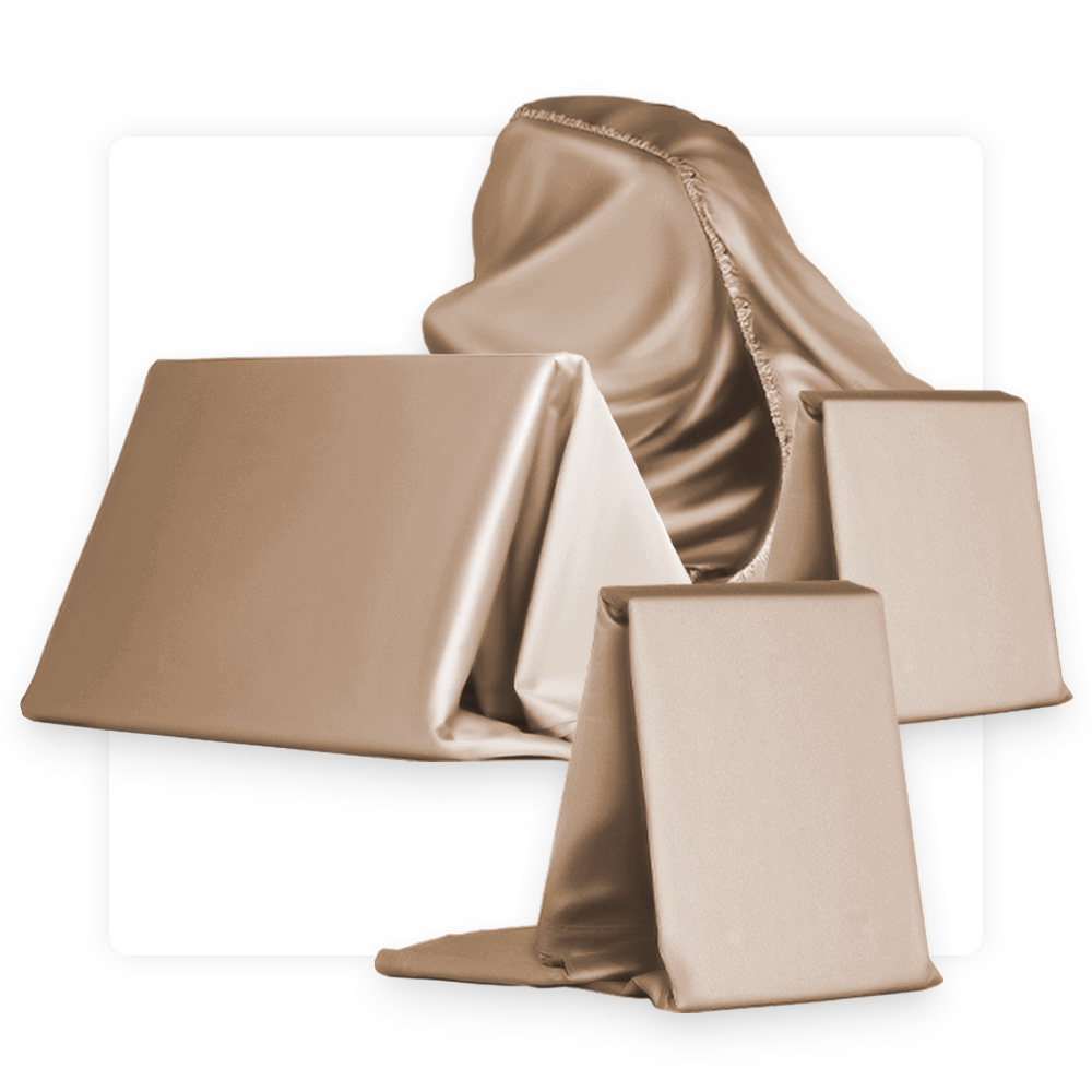 MP Magic Egyptian cotton sateen sheets set-Khaki