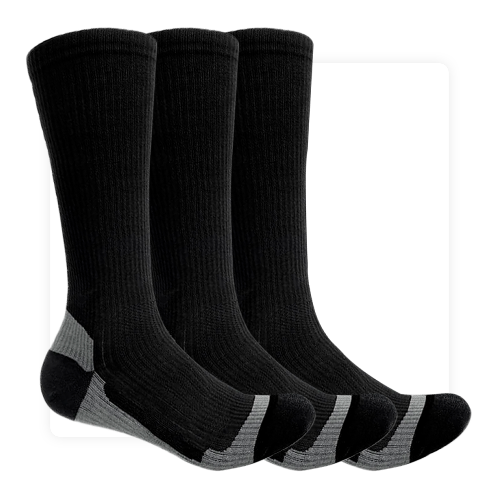 Cotton Calf Socks  (3 pairs）